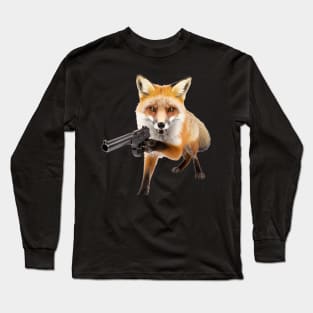 Hunt Saboteurs - Fox - Arm the Animals - Animal Liberation Long Sleeve T-Shirt